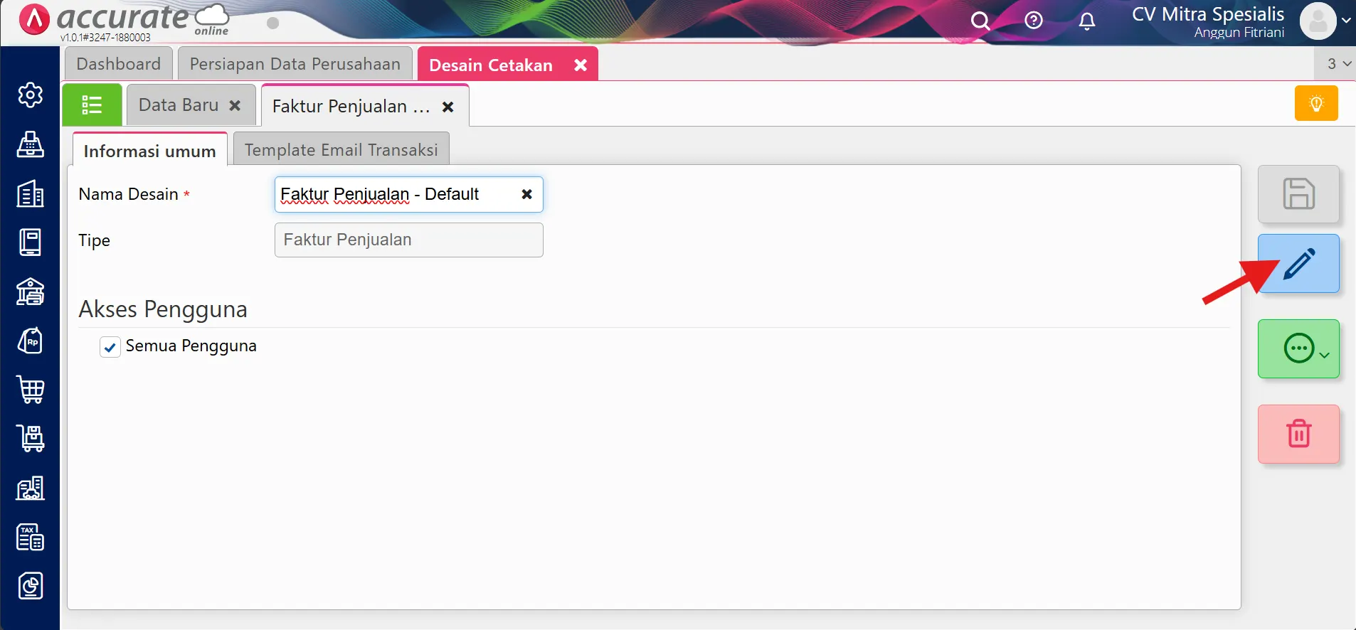 Cara menampilkan terbilang huruf kapital di faktur penjualan